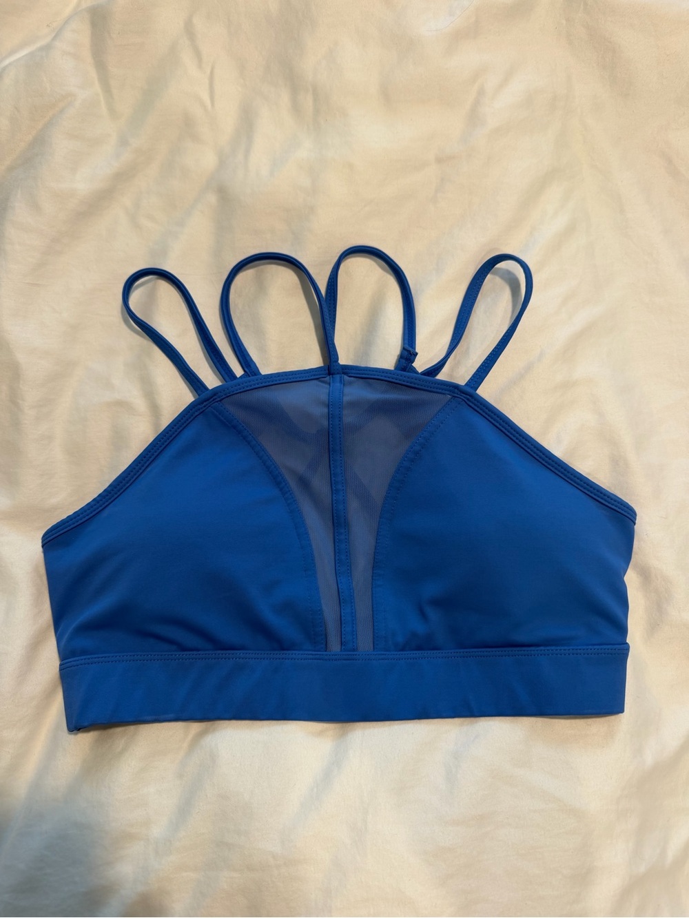 Cleo Harper Blue Strappy Women's Sports Bra